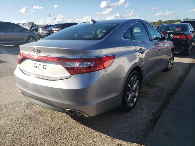 KMHFG4JG1GA559839 - 2016 HYUNDAI AZERA SILVER photo 4