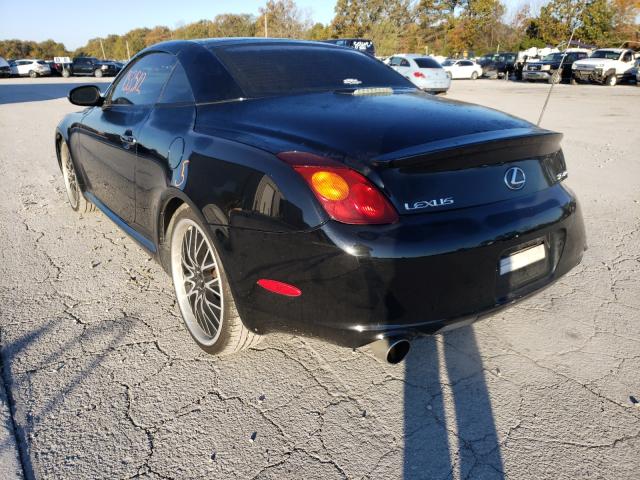 JTHFN48YX50063061 - 2005 LEXUS SC 430 BLACK photo 3