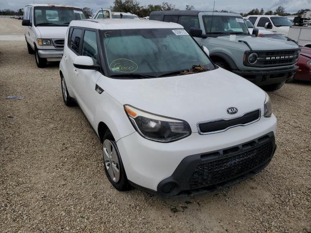 KNDJN2A23E7089627 - 2014 KIA SOUL WHITE photo 1