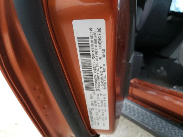 1J4AA5D10AL208195 - 2010 JEEP WRANGLER S ORANGE photo 10