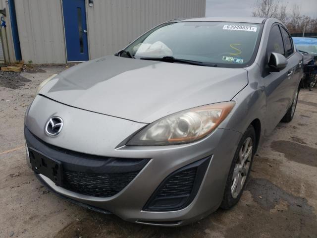 JM1BL1SF3A1247760 - 2010 MAZDA 3 I GRAY photo 2