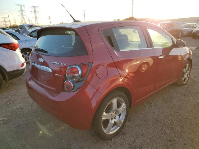 1G1JE6SBXD4110455 - 2013 CHEVROLET SONIC RED photo 4