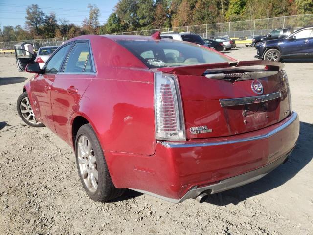 1G6DT57V590162634 - 2009 CADILLAC CTS HI FEA RED photo 3