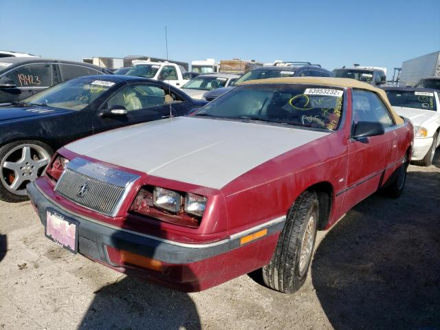 1C3XJ4530MG158412 - 1991 CHRYSLER LEBARON 红色 照片 2