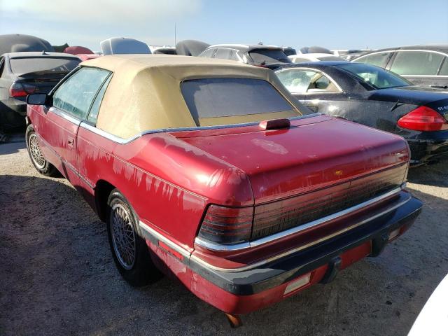 1C3XJ4530MG158412 - 1991 CHRYSLER LEBARON 红色 照片 3