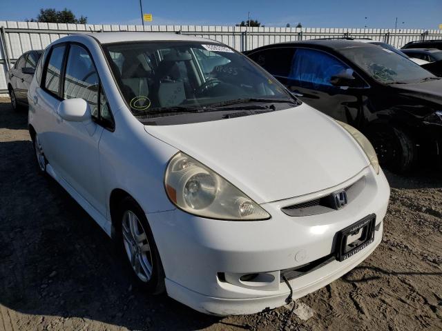 JHMGD38637S017143 - 2007 HONDA FIT S WHITE photo 1