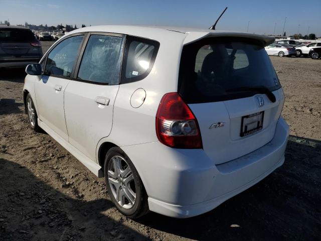 JHMGD38637S017143 - 2007 HONDA FIT S WHITE photo 3