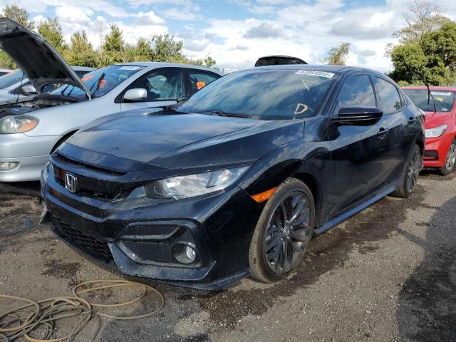 SHHFK7H43MU232327 - 2021 HONDA CIVIC SPOR BLACK photo 2