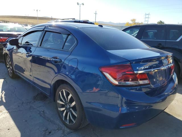 19XFB2F92EE047549 - 2014 HONDA CIVIC EXL Mavi foto 3