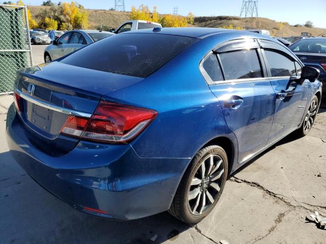 19XFB2F92EE047549 - 2014 HONDA CIVIC EXL Mavi foto 4
