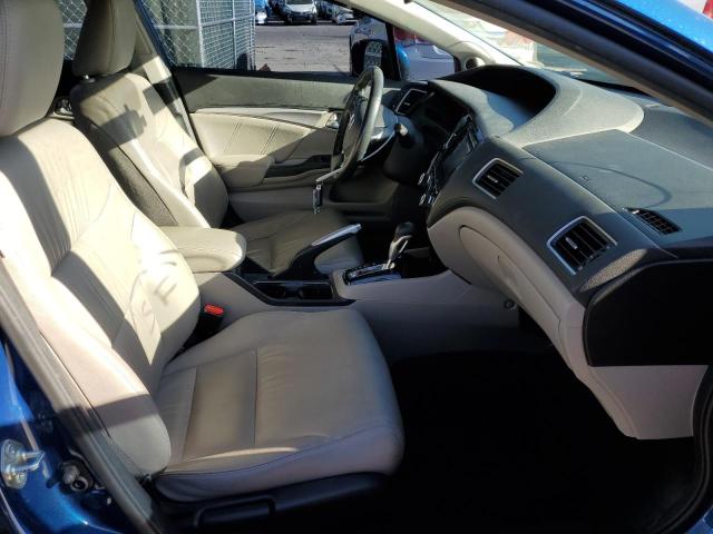 19XFB2F92EE047549 - 2014 HONDA CIVIC EXL Mavi foto 5