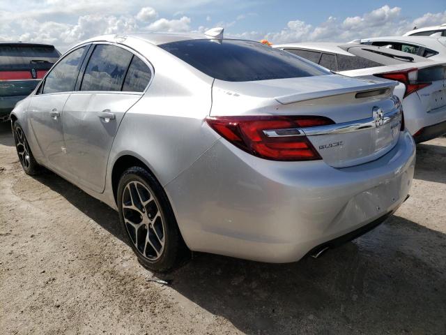 2G4GL5EX7H9136289 - 2017 BUICK REGAL SPOR SILVER photo 3