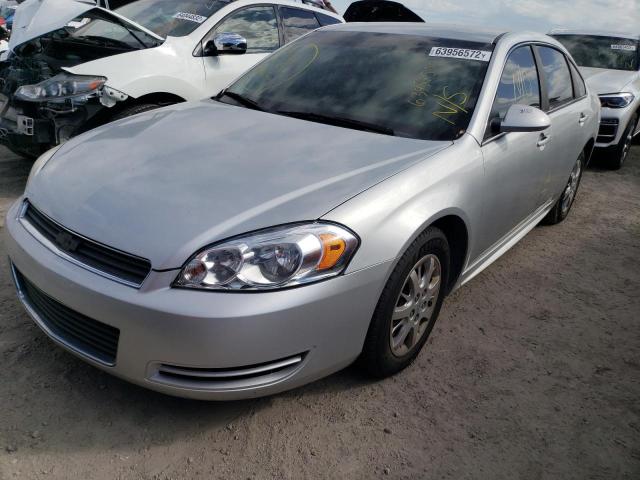 2G1WD5EM1A1190073 - 2010 CHEVROLET IMPALA POL SILVER photo 2