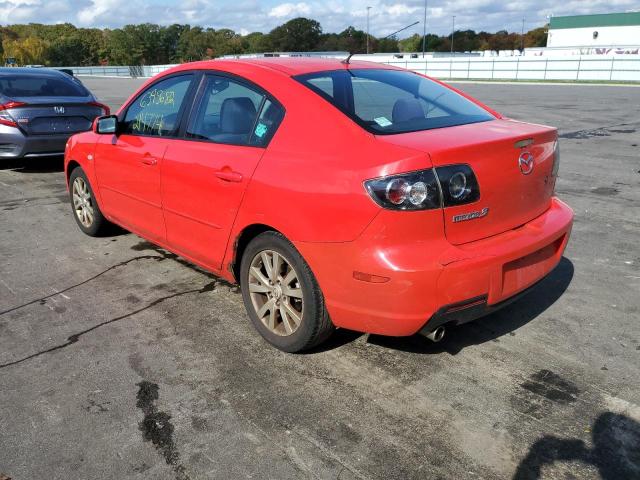 JM1BK12G481817951 - 2008 MAZDA 3 I RED photo 3