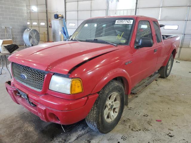 1FTZR45E42PB49305 - 2002 FORD RANGER SUP RED photo 2