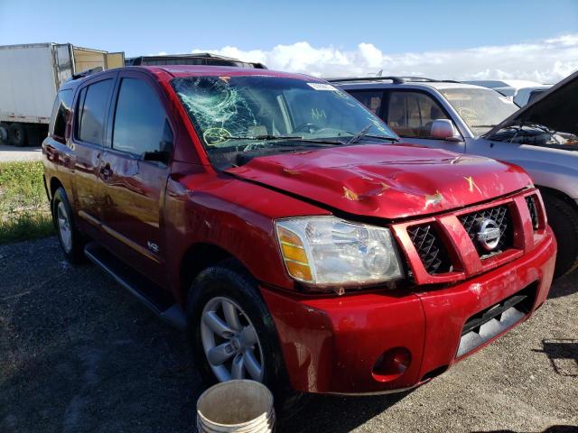 5N1BA08A97N722224 - 2007 NISSAN ARMADA SE BURGUNDY photo 1