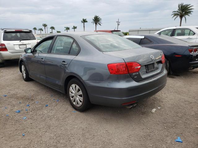 3VW2K7AJ7CM425880 - 2012 VOLKSWAGEN JETTA BASE GRAY photo 3