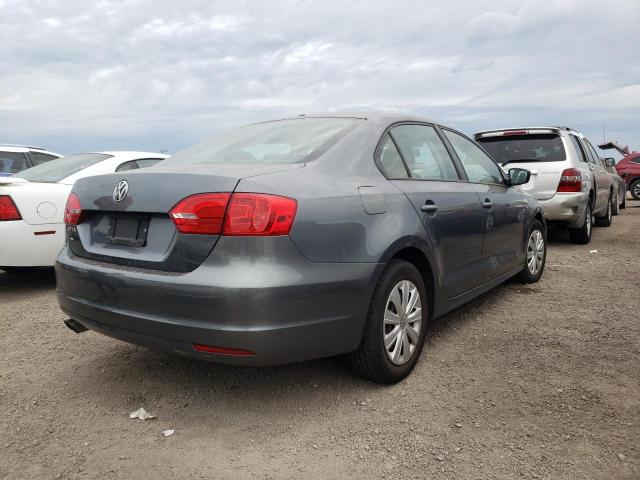 3VW2K7AJ7CM425880 - 2012 VOLKSWAGEN JETTA BASE GRAY photo 4