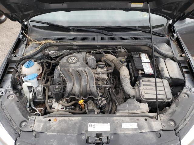 3VW2K7AJ7CM425880 - 2012 VOLKSWAGEN JETTA BASE GRAY photo 7