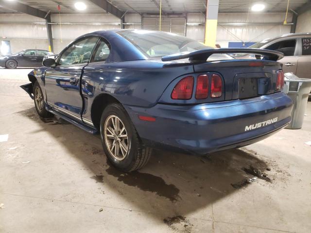 1FAFP4042WF225130 - 1998 FORD MUSTANG BLUE photo 3