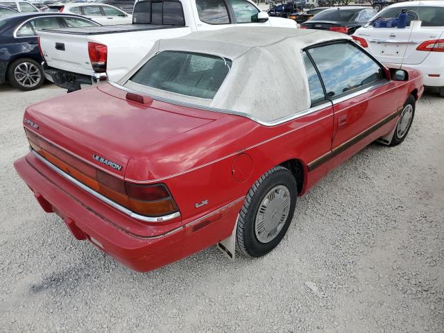 1C3EU453XSF622078 - 1995 CHRYSLER LEBARON GT RED photo 4