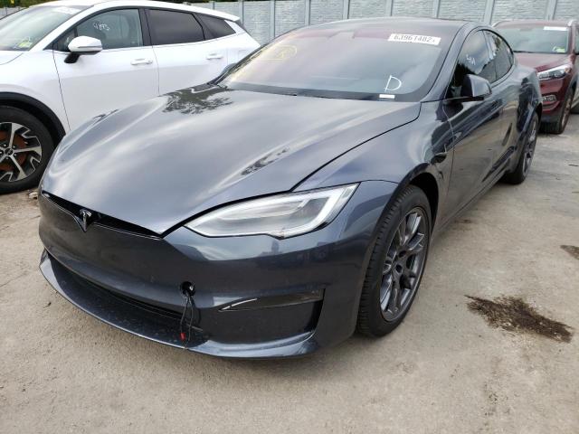5YJSA1E61MF452250 - 2021 TESLA MODEL S Գրաֆիտ լուսանկար 2
