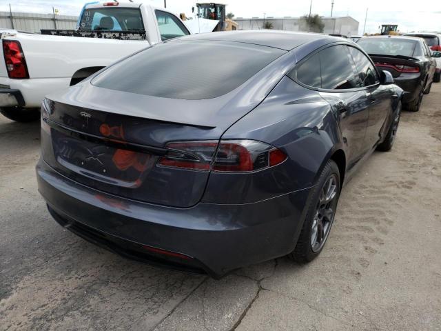 5YJSA1E61MF452250 - 2021 TESLA MODEL S Գրաֆիտ լուսանկար 4