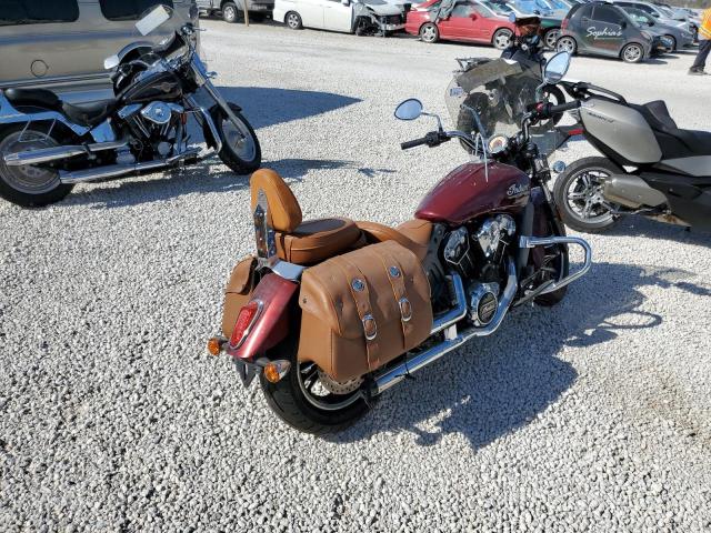 56KMSA007J3130997 - 2018 INDIAN MOTORCYCLE CO. SCOUT ABS BURGUNDY photo 4