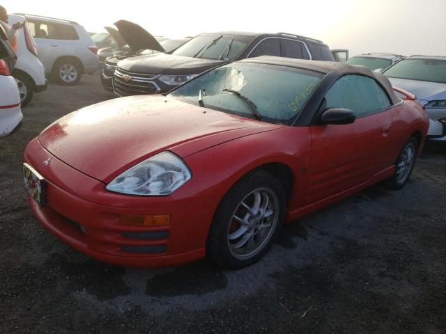 4A3AE85H32E033564 - 2002 MITSUBISHI ECLIPSE SP RED photo 2