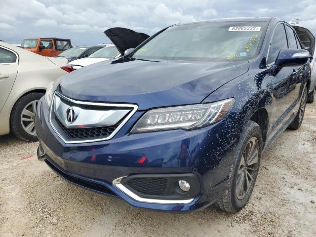 5J8TB3H74JL012888 - 2018 ACURA RDX ADVANC BLUE photo 2