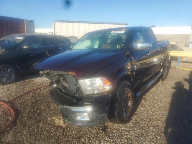 1C6RD7PT2CS272442 - 2012 DODGE RAM 1500 L BURGUNDY photo 2