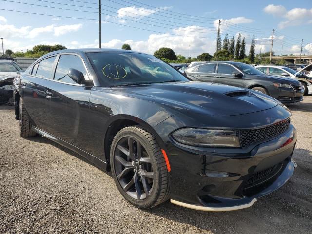 2C3CDXHG0KH572815 - 2019 DODGE CHARGER GT BLACK photo 1