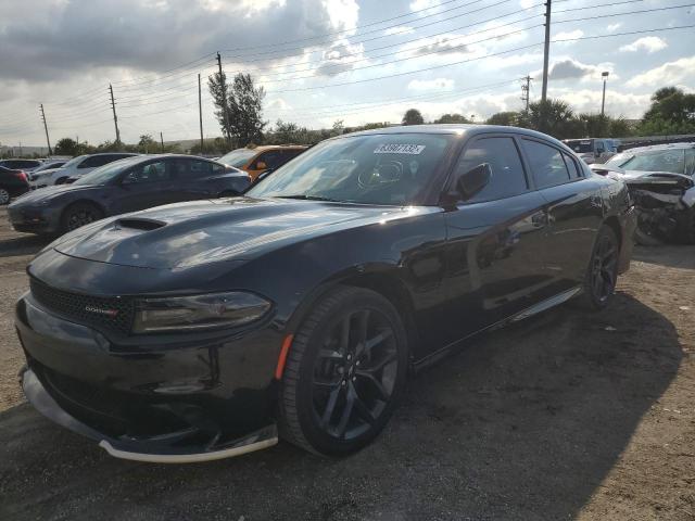 2C3CDXHG0KH572815 - 2019 DODGE CHARGER GT BLACK photo 2