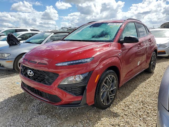 KM8K33A39NU794342 - 2022 HYUNDAI KONA N LIN RED photo 2