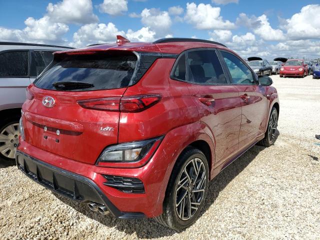 KM8K33A39NU794342 - 2022 HYUNDAI KONA N LIN RED photo 4