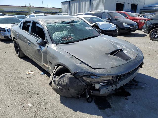 2C3CDXCT2KH584212 - 2019 DODGE CHARGER R/ GRAY photo 1