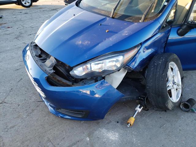 3FADP4EJ9JM118381 - 2018 FORD FIESTA SE BLUE photo 9