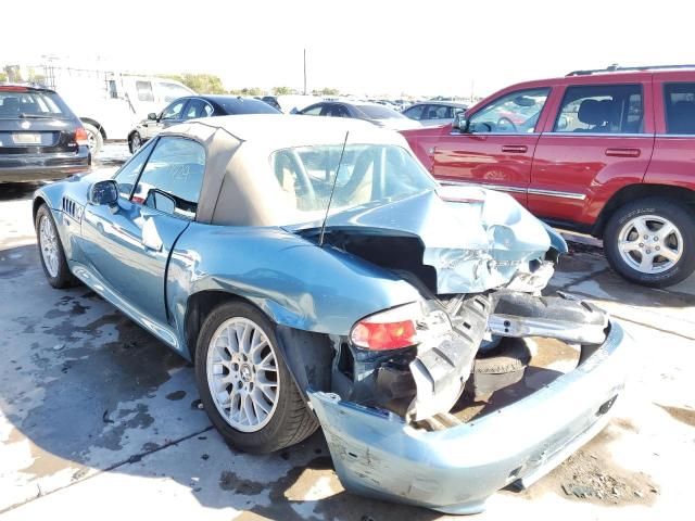 WBACN33481LK49030 - 2001 BMW Z3 2.5 BLUE photo 3