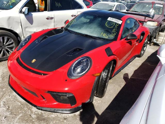 WP0AF2A95KS165187 - 2019 PORSCHE 911 GT3 RS RED photo 2