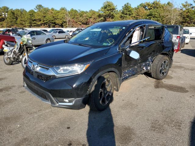 7FARW2H96JE055645 - 2018 HONDA CR-V TOURI BLACK photo 2