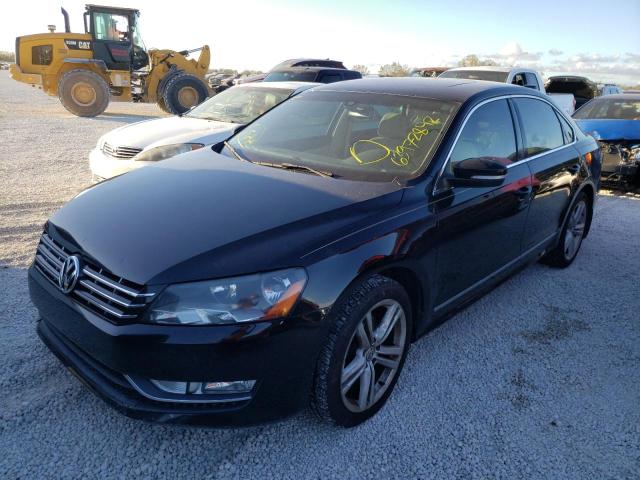 1VWCN7A39EC032741 - 2014 VOLKSWAGEN PASSAT SEL BLACK photo 2