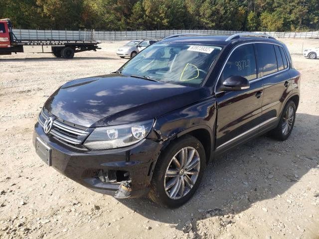 WVGAV7AX3CW586233 - 2012 VOLKSWAGEN TIGUAN S BLACK photo 2