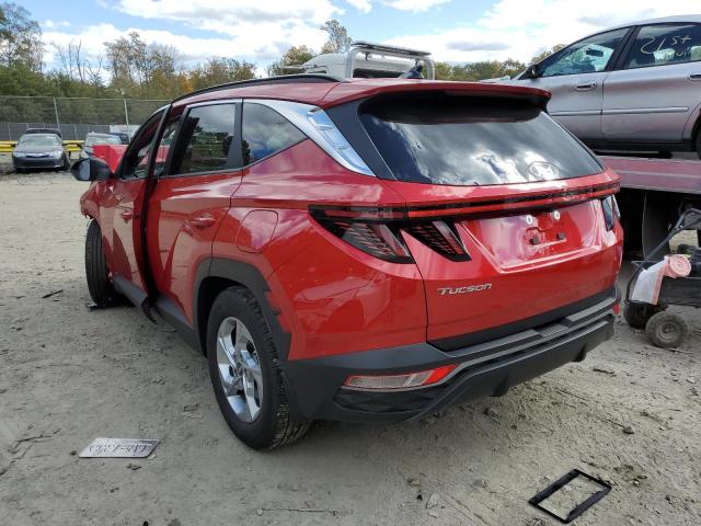 5NMJB3AE7NH146431 - 2022 HYUNDAI TUCSON SEL RED photo 3