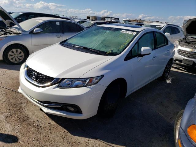 19XFB2F91FE064022 - 2015 HONDA CIVIC EXL Blanc photo 2