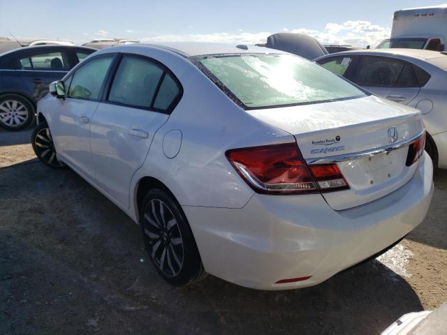 19XFB2F91FE064022 - 2015 HONDA CIVIC EXL Blanc photo 3