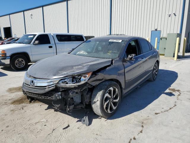 1HGCR2F85GA173482 - 2016 HONDA ACCORD EXL GRAY photo 2