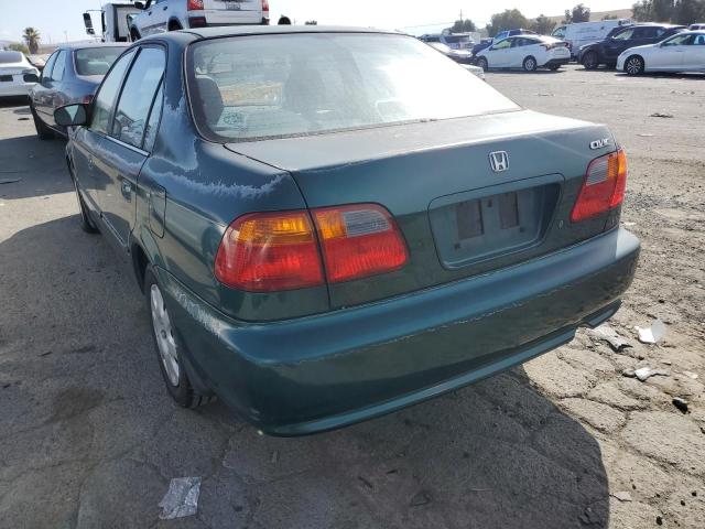 2HGEJ6614YH565866 - 2000 HONDA CIVIC BASE GREEN photo 3