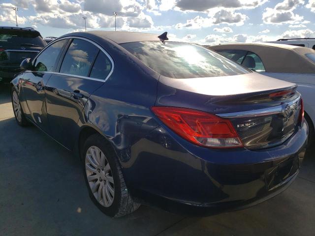 W04GR5ECXB1000518 - 2011 BUICK REGAL CXL BLUE photo 3