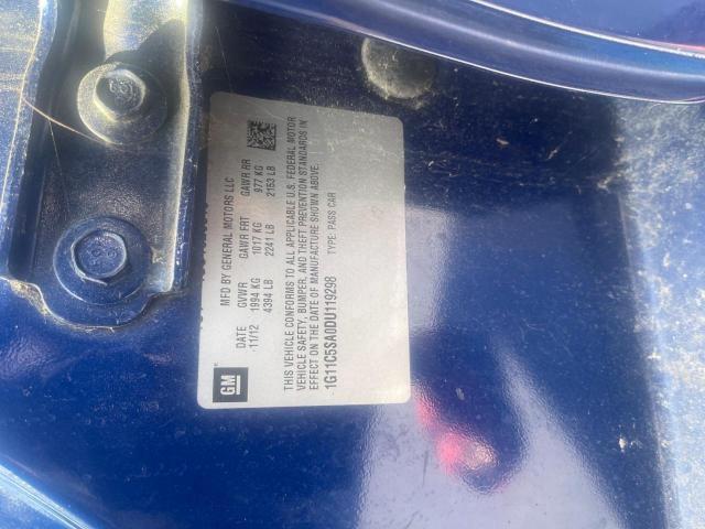 1G11C5SA0DU119298 - 2013 CHEVROLET MALIBU 1LT 蓝色 照片 10