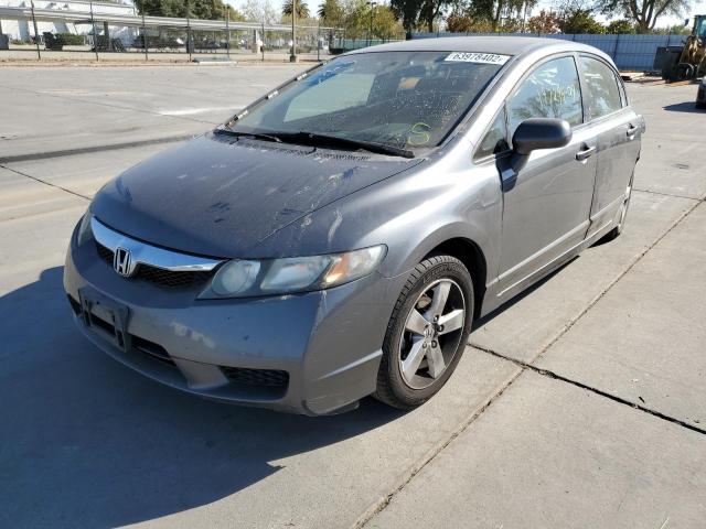 19XFA16649E029031 - 2009 HONDA CIVIC LX-S ნაცრისფერი ფოტო 2